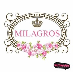 Vinilo Personalizado Modelo Milagros, Elegí El Nombre. - comprar online