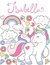 Vinilo Unicornio Arcoiris Pastel Personalizado Con Tu Nombre en internet