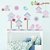 Kit De Vinilo Casitas Y Pajaritos Rosa Pastel - comprar online