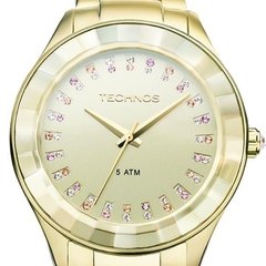 RELÓGIO TECHNOS FEMININO ELEGANCE CRYSTAL SWAROVSKI 2035LTV/4X