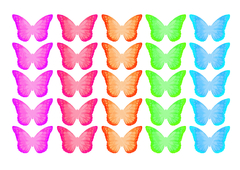 Mariposas ENCANTO COLORES (20u)