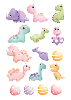 Sticker Dinos - 01