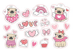 STICKERS Dog Love