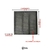 Grelha de Ferro Fundido Para Drenagem com Aro 60x60 cm na internet