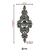 Ornamento/Florão em Ferro Fundido - N° 2 (36x15,6 cm) - comprar online