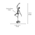 Estatueta Bailarina Pieta Decorativa em Alumínio - comprar online