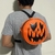 Bag e mini mochila abobora laranja versão fogo terror horror trash halloween - comprar online