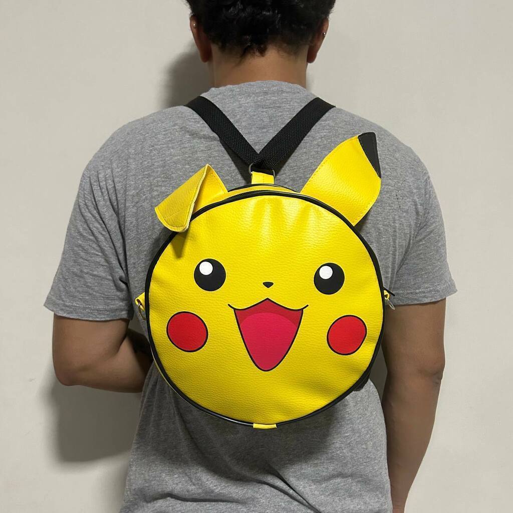 Bag e mini mochila Pokemon Pikachu tipo eletrico desenho geek anime