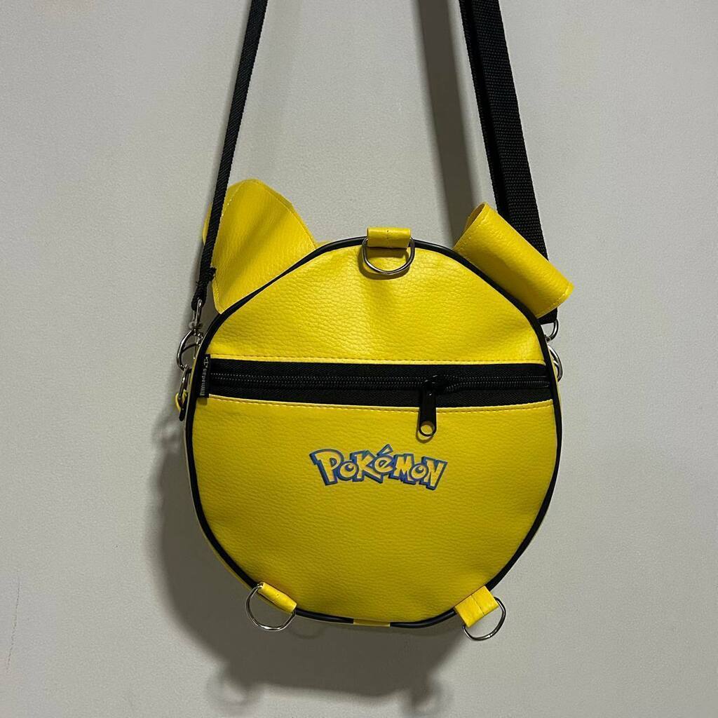 Bag e mini mochila Pokemon Pikachu tipo eletrico desenho geek anime