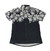 Camisa de Botão - Black and White Roses on Up