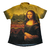 Camisa de botão - Monalisa quadro pintura da vinci