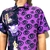 Camisa de botão Pokemon tipo fantasma bicolor gengar gastly haunter - comprar online