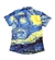 Camisa de Botão - Van Gogh painted Starry Night pattern - comprar online