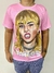 Camisa - Miley cyrus pink clean cartoon