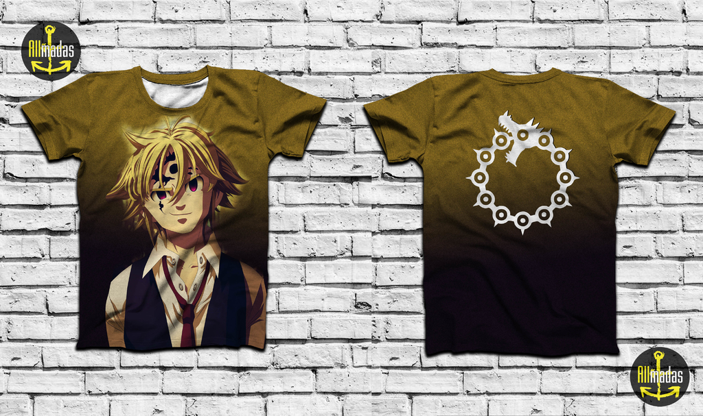 Camiseta Unissex Masculina The Seven Deadly Sins 2 Season Nanatsu