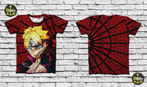 Camisa de botão - naruto shippuden uzumaki anime desenho geek simbolo  akatsuki