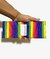 Carteira slim Rainbow cores bandeira do arco-íris na internet
