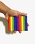 Carteira slim Rainbow cores bandeira do arco-íris
