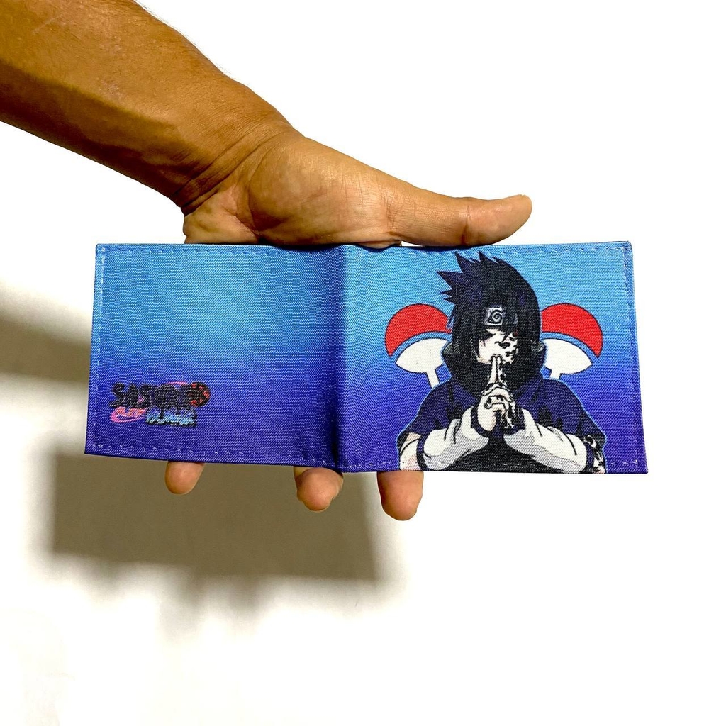 Carteira slim - sasuke uchiha anime naruto desenho logo geek