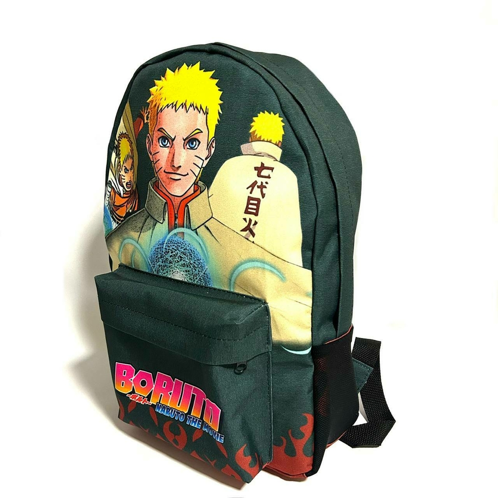 Kit mochila e estojo grande padrão escolar Naruto uzumaki hokage