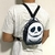 Mini mochila e bag 2 em 1 - jack skellington ou esqueleto filme terror trash horror halloween - comprar online