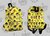 Mochila - BTS Heads and Icons yellow edition