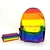 Kit mochila e estojo - Bandeira representatividade Aprenda a pronunciar LGBTQI arco-íris todas as cores tamanho grande padrão escolar e viagem
