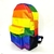 Kit mochila e estojo - Bandeira representatividade Aprenda a pronunciar LGBTQI arco-íris todas as cores tamanho grande padrão escolar e viagem na internet