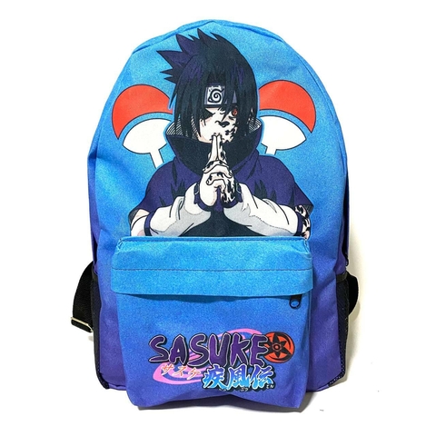 Kit mochila e estojo grande padrão escolar Naruto uzumaki versão clone das  sombras anime desenho geek
