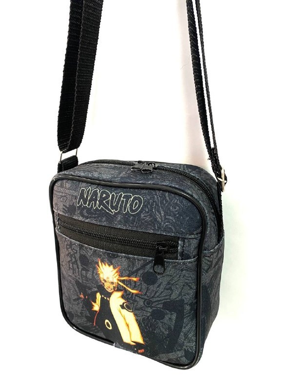 Kit mochila e estojo - Naruto modo kurama desenho anime geek