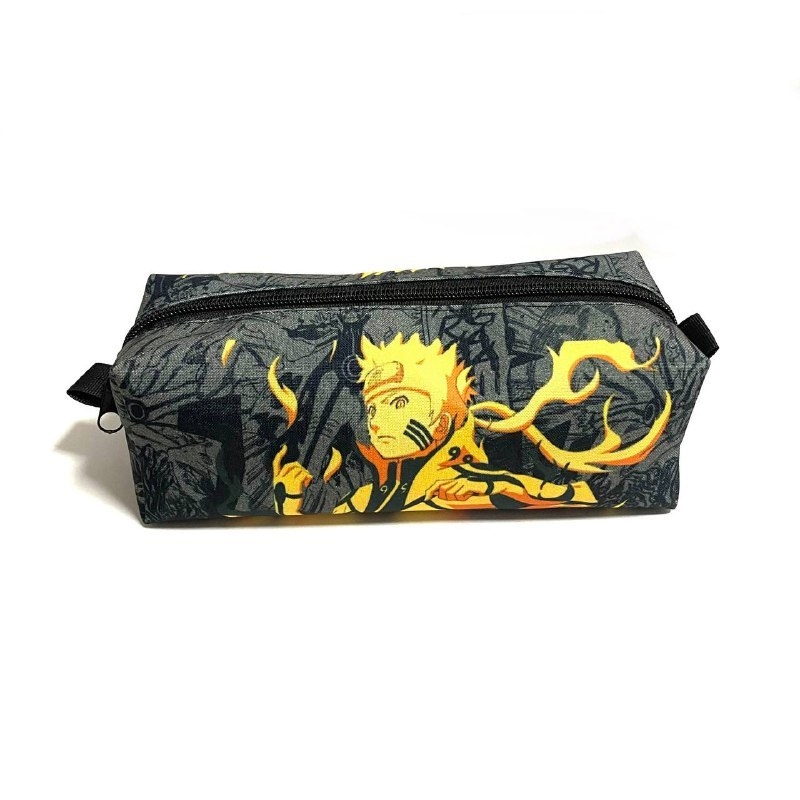 Kit mochila e estojo grande padrão escolar Naruto uzumaki versão