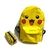 Kit mochila e estojo pokemon pikachu face amarelo tamanho grande padrão escolar e viagem