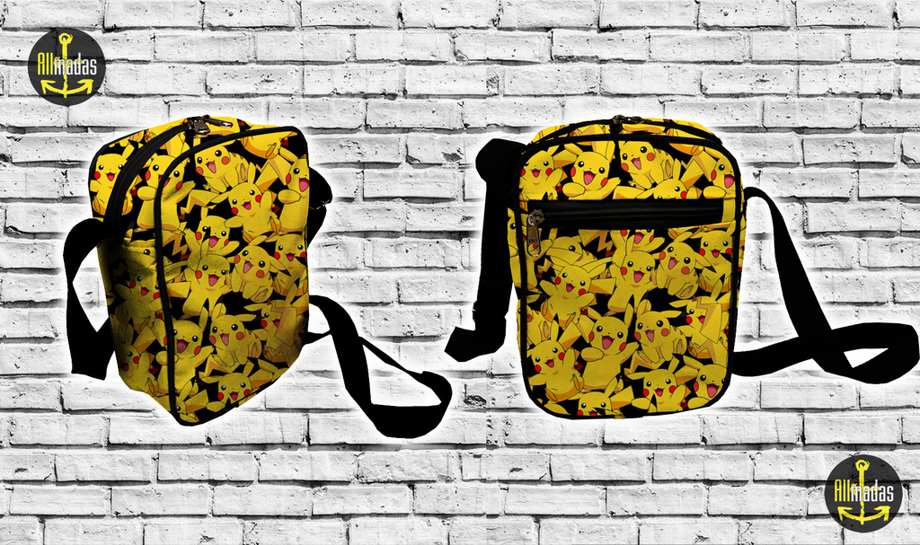 Shoulder Bag - Todos os Pokemon Pikachu - Allmadas