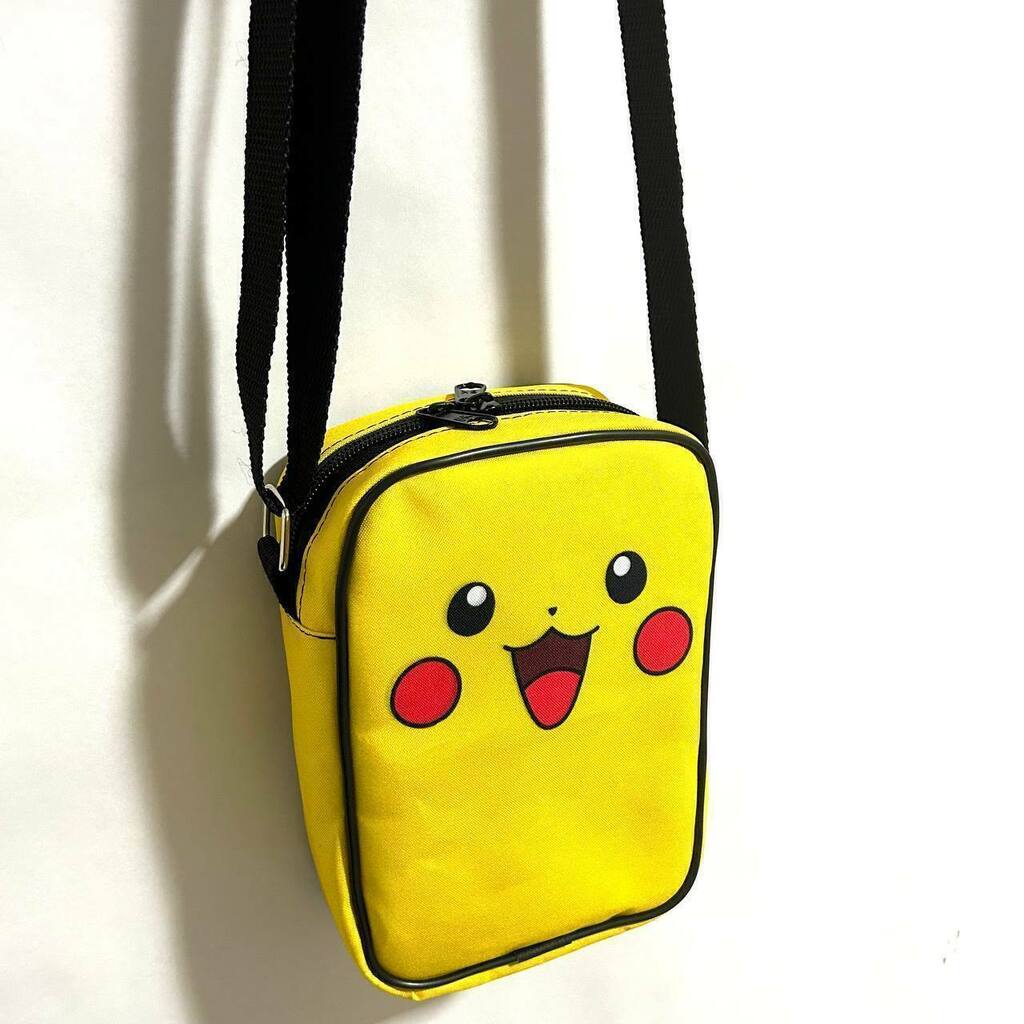 Shoulder bag bolsa lateral Pokemon pikachu face desenho anime geek