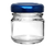 50 Potes vidro brigadeiro 40 ml mini geleia tempero vela geleinha tampa aluminio - comprar online