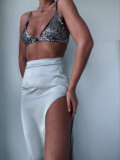 Pollera con tajo hotsell