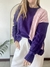 Sweater Bicolor Violeta/rosa - tienda online