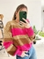 Sweater Crop Ambar Fucsia - comprar online