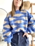 Sweater Lyon Celeste/Beige - comprar online
