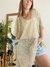 Poncho Calado Beige