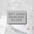 GIFT CARD SILVER - comprar online