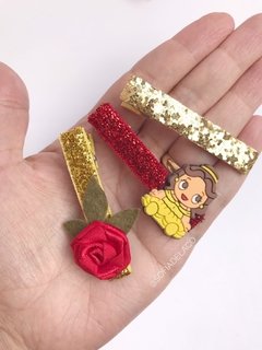 Hair clips princesas