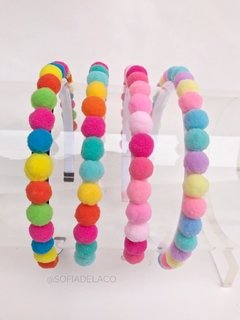 Tiara com pompons - comprar online