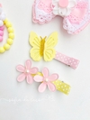 Hair clips borboleta/flores