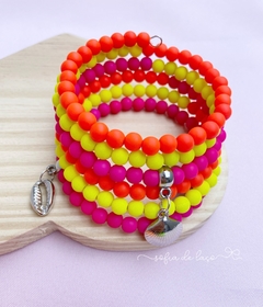 Pulseira mola neon