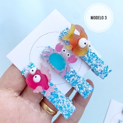 Hair clips fundo do mar - loja online