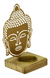 Castical Buda Dourado Cabeça Metal Madeira - comprar online