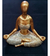 Estatueta Yoga Mulher Dourado Meditando Lotus Padmasana - comprar online