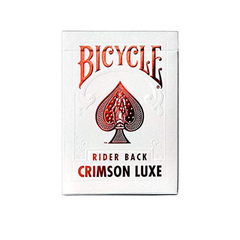 Naipes poker Bicycle Rider Back Crimson Luxe