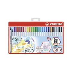 Marcadores Stabilo Pen 68 Lata Brush x 25